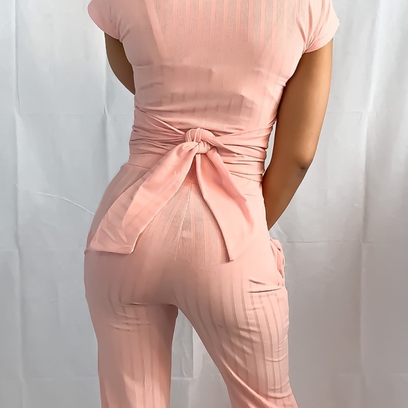 Powder Pink Pants Set - Picture 4 of 4